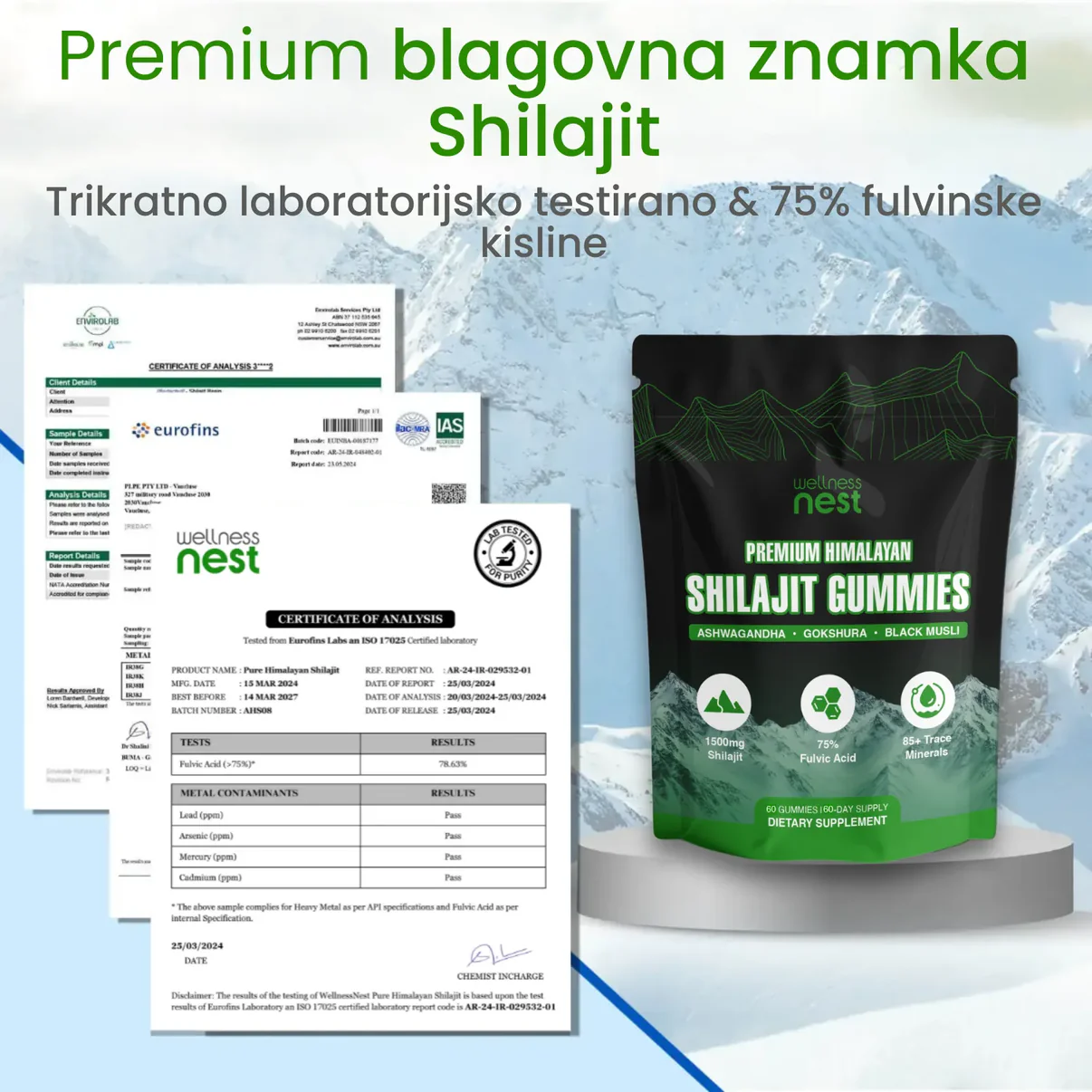 Shilajit Gumené Bonbóny pre Ženy
